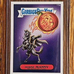2014 Garbage Pail Kids #115a Horse Manny Autograph Error